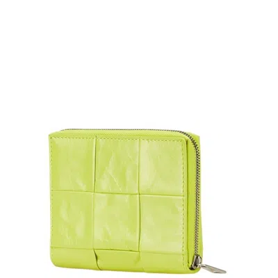 Pre-owned Bottega Veneta Light Green Leather Wallet (bi-fold) ()