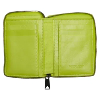 Pre-owned Bottega Veneta Light Green Leather Wallet (bi-fold) ()