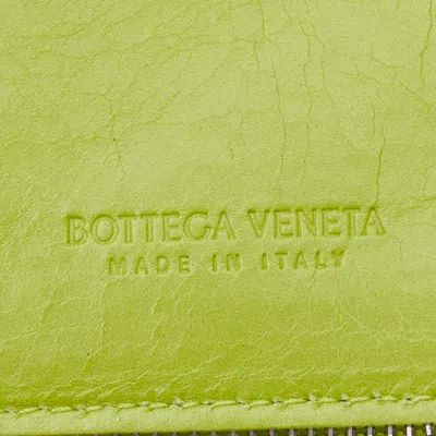 Pre-owned Bottega Veneta Light Green Leather Wallet (bi-fold) ()