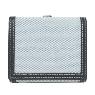Pre-owned Burberry Light Blue Canvas Wallet (bi-fold) ()
