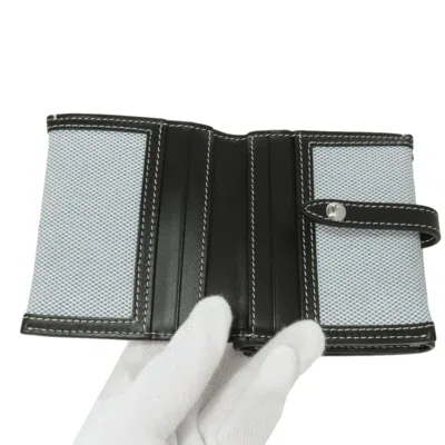 Pre-owned Burberry Light Blue Canvas Wallet (bi-fold) ()