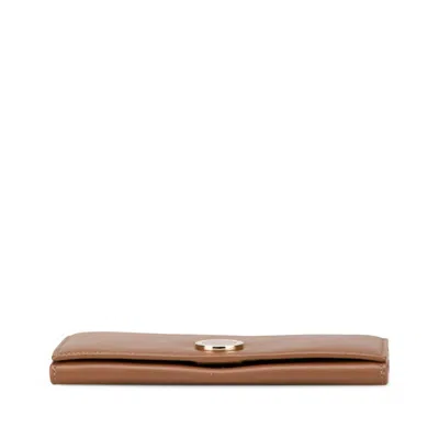 Pre-owned Bvlgari Brown Leather Wallet (bi-fold) ()
