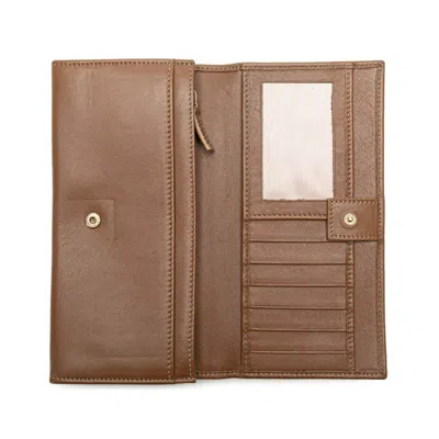 Pre-owned Bvlgari Brown Leather Wallet (bi-fold) ()