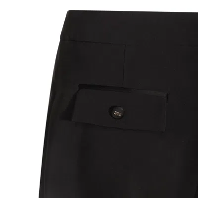 Elisabetta Franchi Flap Pockets High Waist Pleated Trousers