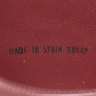 Pre-owned Cartier Wine Red Leather Coin Purse/coin Case ()