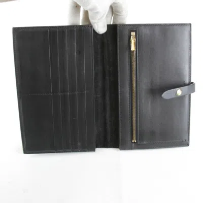 Pre-owned Celine Beige Pvc Leather Long Wallet (bi-fold) ()