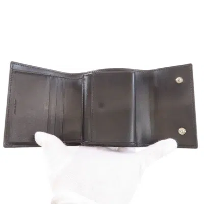 Pre-owned Celine Black Leather Wallet (bi-fold) ()