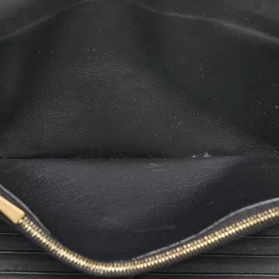 Pre-owned Celine Black Pink Leather Long Wallet (tri-fold) ()