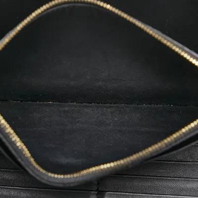 Pre-owned Celine Black Pink Leather Long Wallet (tri-fold) ()