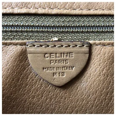 Pre-owned Celine Brown Pvc Leather Pochette Shoulder Bag ()