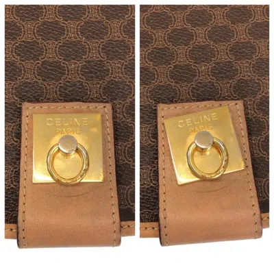 Pre-owned Celine Brown Pvc Leather Pochette Shoulder Bag ()