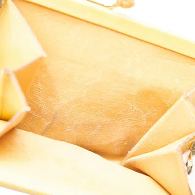 Pre-owned Celine Brown Yellow Pvc Leather Wallet (bi-fold) ()