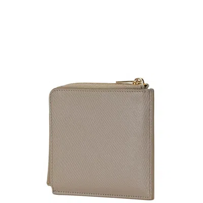 Pre-owned Celine Gray Leather Coin Purse/coin Case ()