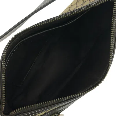 Pre-owned Celine Macadam Brown Canvas Leather Shoulder Bag ()