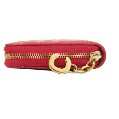 Pre-owned Celine Red Color Leather Coin Purse/coin Case ()