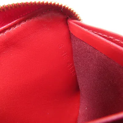 Pre-owned Celine Red Color Leather Coin Purse/coin Case ()