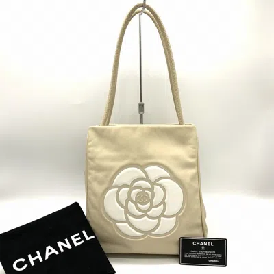 Pre-owned Chanel Beige Leather Shoulder Bag Tote Bag ()