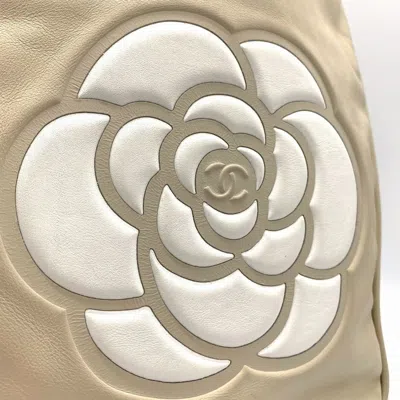 Pre-owned Chanel Beige Leather Shoulder Bag Tote Bag ()
