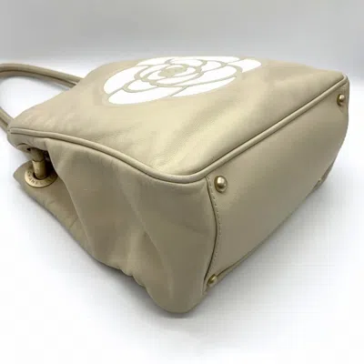 Pre-owned Chanel Beige Leather Shoulder Bag Tote Bag ()