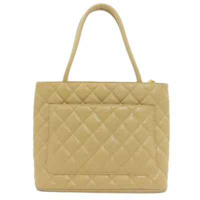 Pre-owned Chanel Beige Leather Tote Bag ()