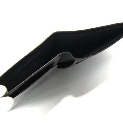 Pre-owned Chanel Bicolor Black Leather Long Bill Wallet (bi-fold) ()