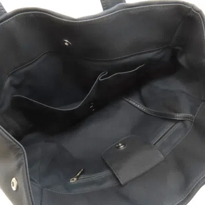 Pre-owned Chanel Black Navy Nylon Tote Bag ()