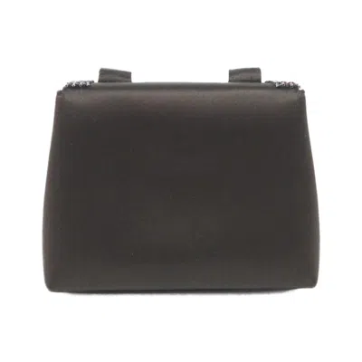 Pre-owned Chanel Brown Satin Beads Shoulder Bag ()