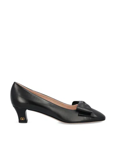 Valentino Bowow 45 Laminated Leather Pumps