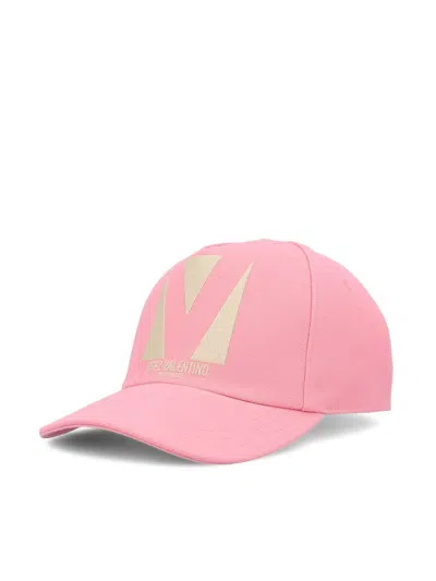 Valentino Pink Cotton Baseball Cap