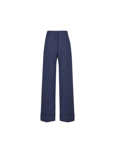 Valentino Navy Blue Tailored Trousers