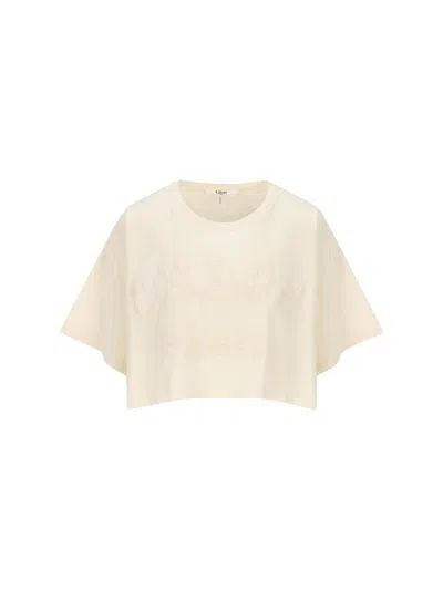 Chloé Biologic Cotton T-shirt With Frontal Logo Patch