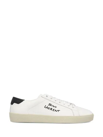 Saint Laurent Logo Print Low Top Sneakers