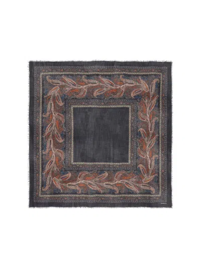 Saint Laurent Paisley-print Silk Scarf