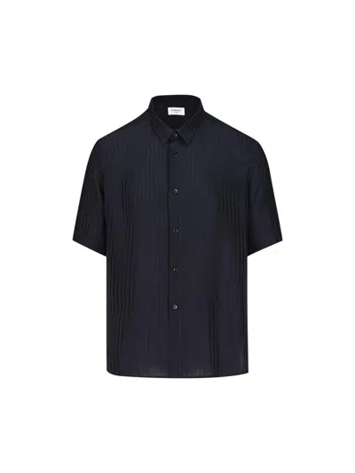 Saint Laurent Shirt Striped Silk Button-down Collar