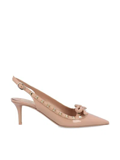 Valentino Pumps Rockstud Bow 60mm Con Cinturino Posteriore