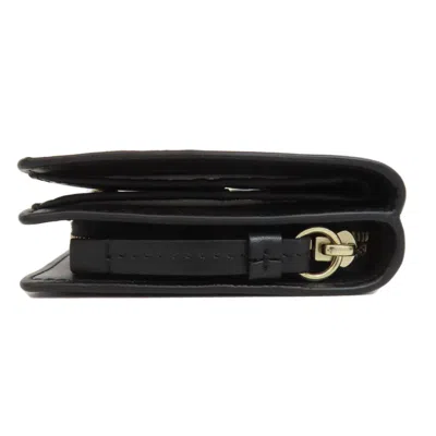 Pre-owned Chloé Black Leather Wallet (bi-fold) ()