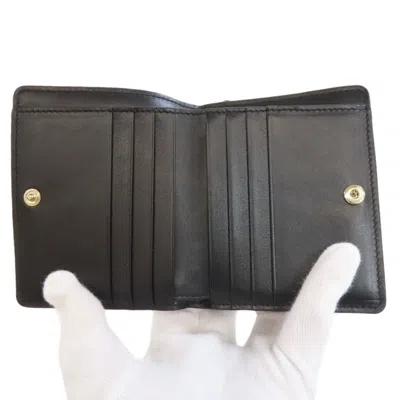 Pre-owned Chloé Black Leather Wallet (bi-fold) ()