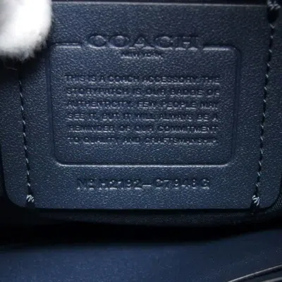 Pre-owned Coach Black Dark Green Canvas Clutch Bag Pouch () In Multi