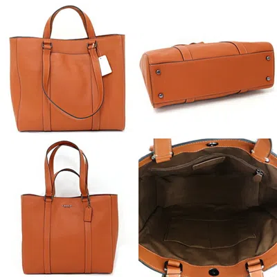 Pre-owned Coach Brown Leather Shoulder Bag Tote Bag ()