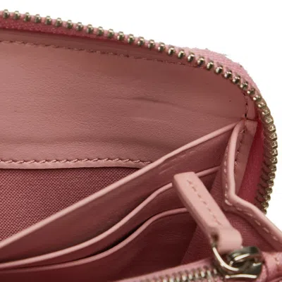 Pre-owned Fendi Black Pink Leather Long Wallet (bi-fold) () In Multi