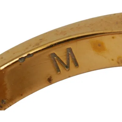 Pre-owned Fendi Gold Pink Band Ring () In Multi