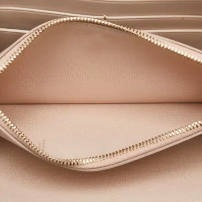 Pre-owned Fendi Pink Leather Long Wallet (bi-fold) ()