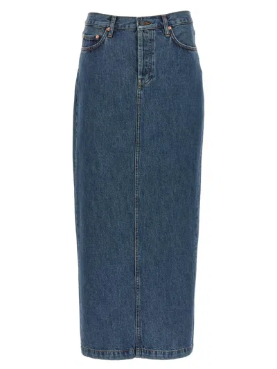 Wardrobe.nyc Falda Semilarga - Azul