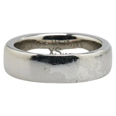 Pre-owned Fendi Silver Metal Band Ring ()