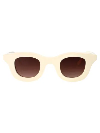 Thierry Lasry Hacktivity Square-frame Sunglasses In Neutral