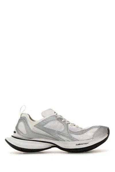 Balenciaga White And Silver Sneaker Circuit