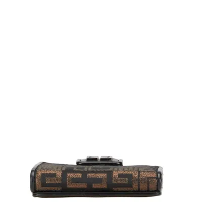 Pre-owned Givenchy Black Gold Canvas Leather Wallet (bi-fold) ()