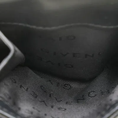Pre-owned Givenchy Black Gold Canvas Leather Wallet (bi-fold) ()