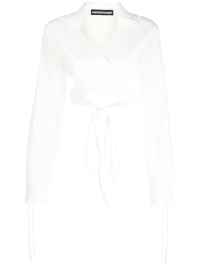 ANDREÄDAMO ANDREĀDAMO CARDIGAN WITH RIBBED CLOTHING 
