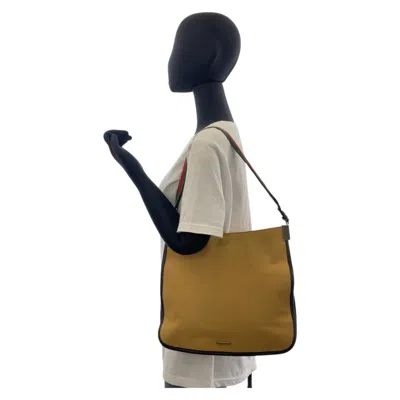Pre-owned Gucci Beige Camel Canvas Shoulder Bag ()